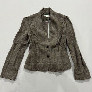 Banana Republic Women’s Wool Laine Brown Black Blazer Size 4